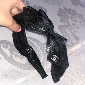 Chanel black headband